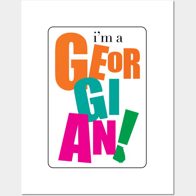 I'm a Georgian Wall Art by Where Ur From